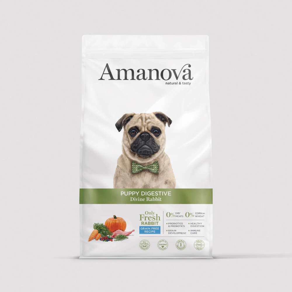 Amanova Cachorro Digestive Conejo con Calabaza