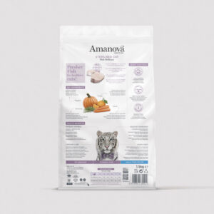 Amanova gatos Pescado Blanco detalles
