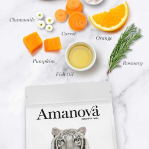 Amanova gatos Pescado Blanco ingredientes