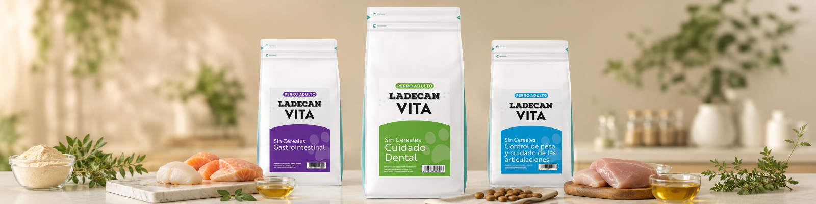 Banner Ladecan VITA pienso sin cereales para perros