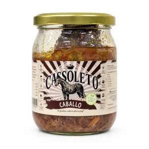 Cassoleto estofado de caballo alimento completo para perros