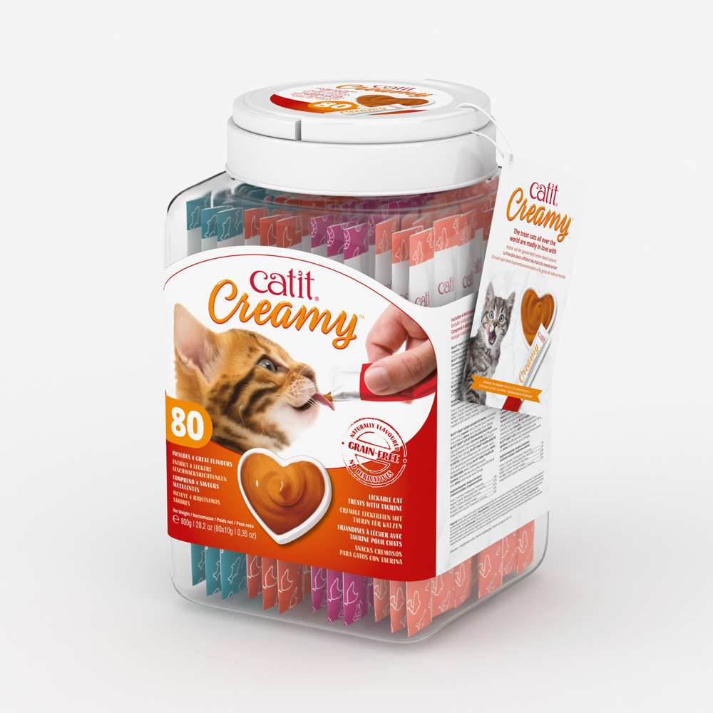 Catit Creamy snack para gatos 80 tubos