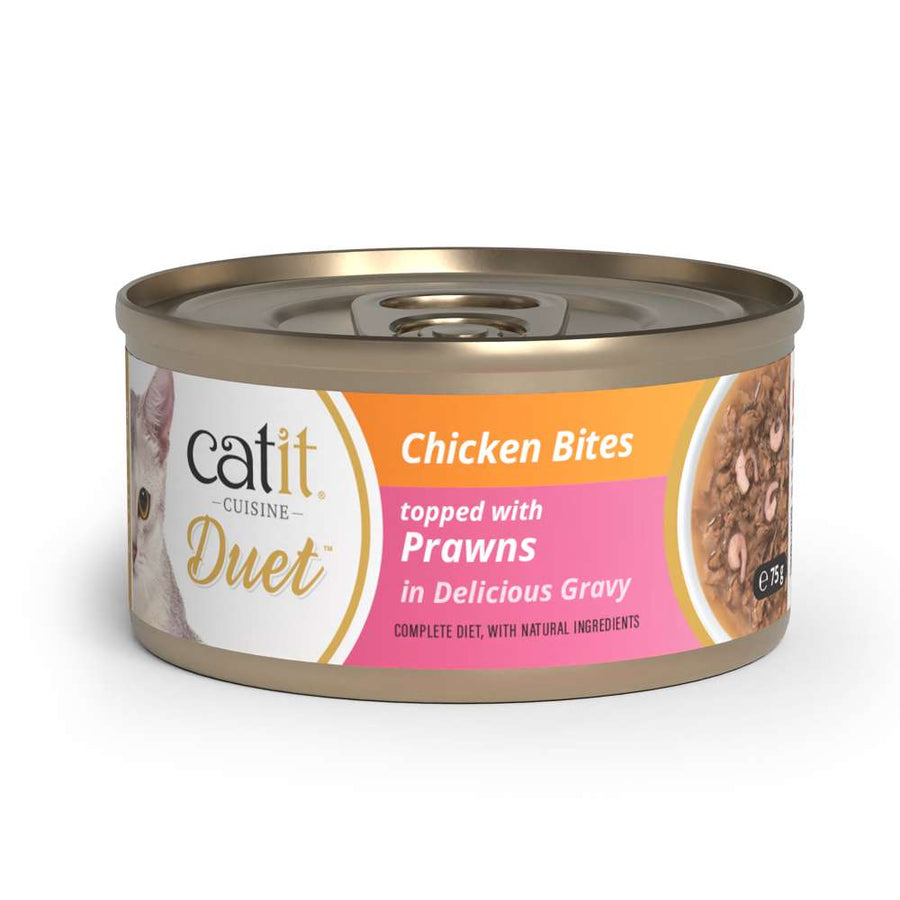 Catit Cuisine Duet Chicken Bites topped with Prawns