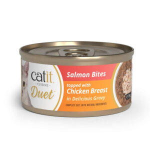 Catit Cuisine Duet Salmon Bites topped with Chicken Breast