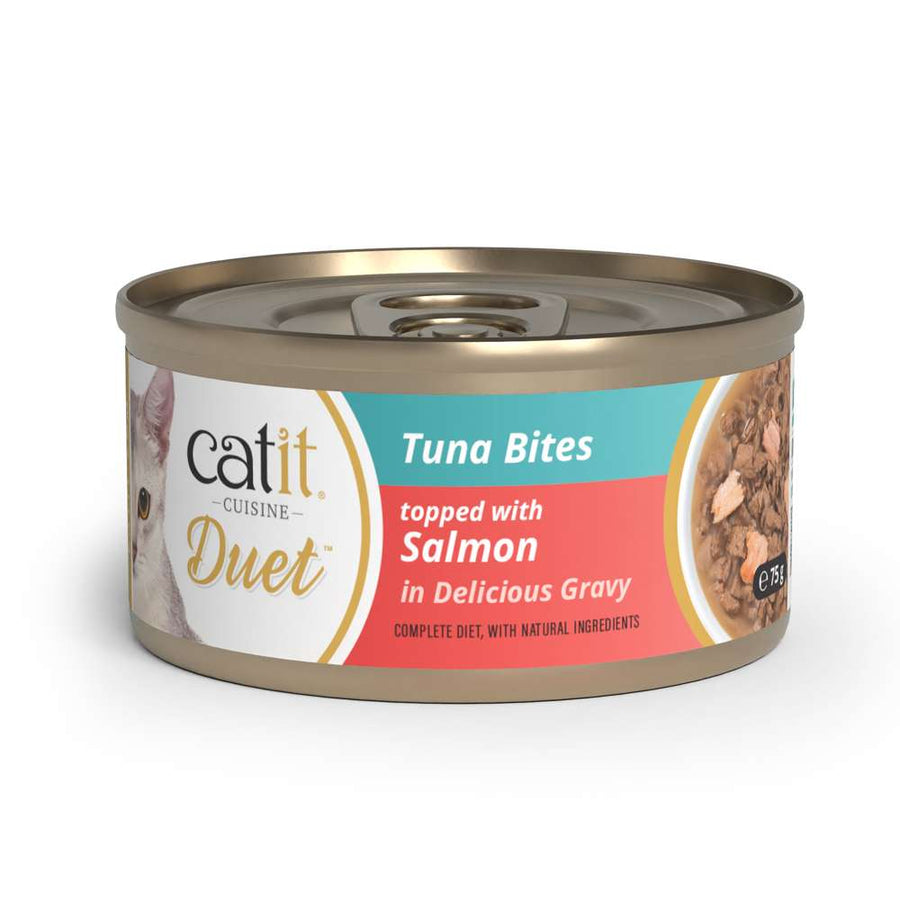 Catit Cuisine Duet Tuna Bites topped with Salmon