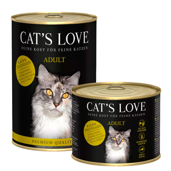 Cats Love Adulto Ternera Pavo latas