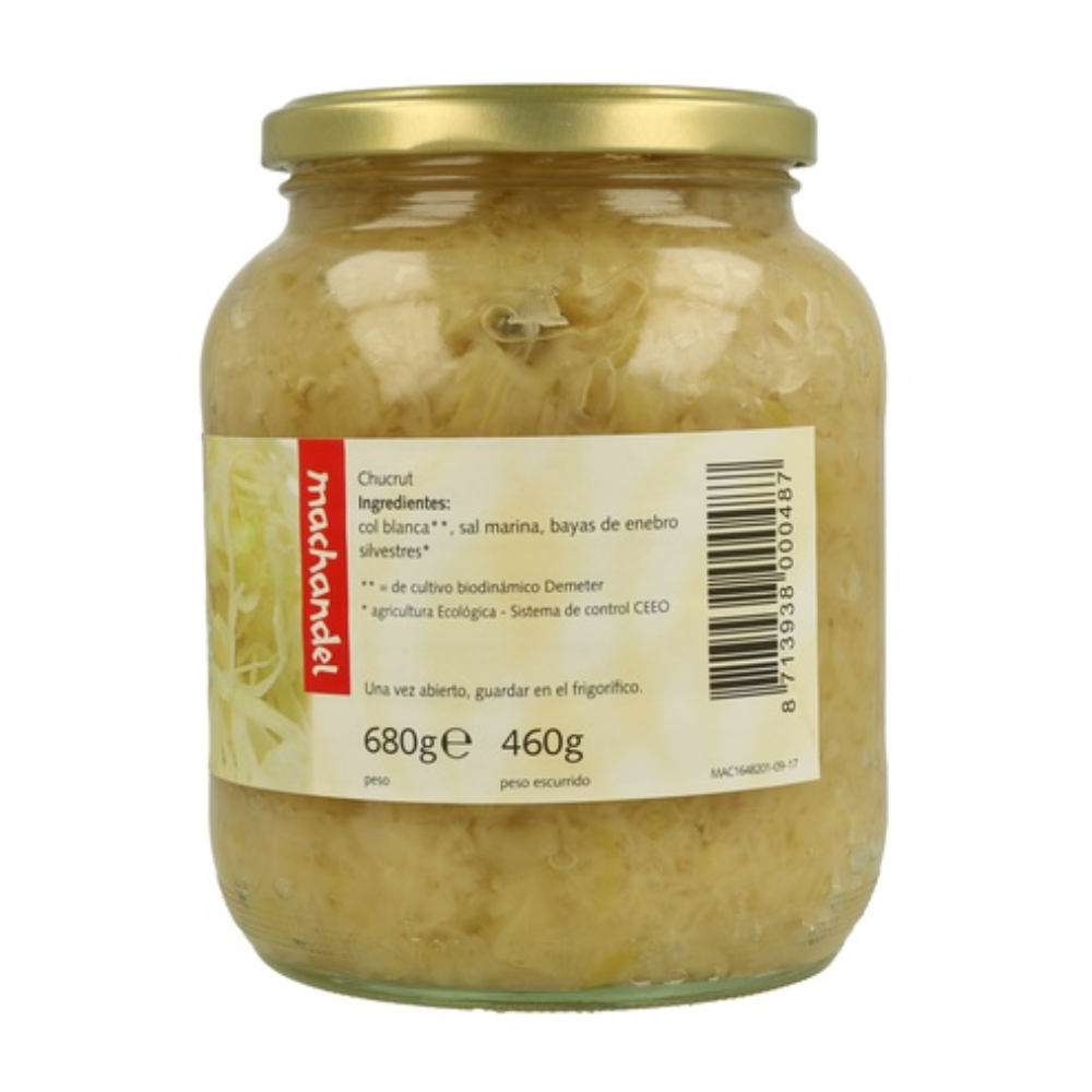 Demeter BIO Chucrut etiqueta ingredientes