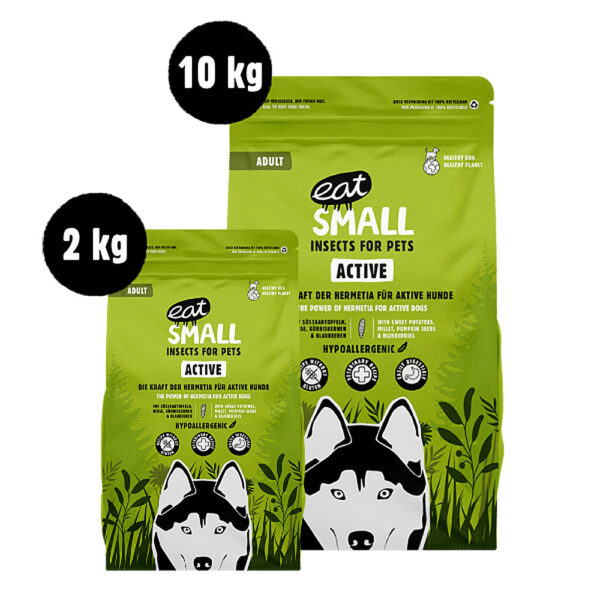 Eat Small Active pienso formatos de 2 y 10 kg