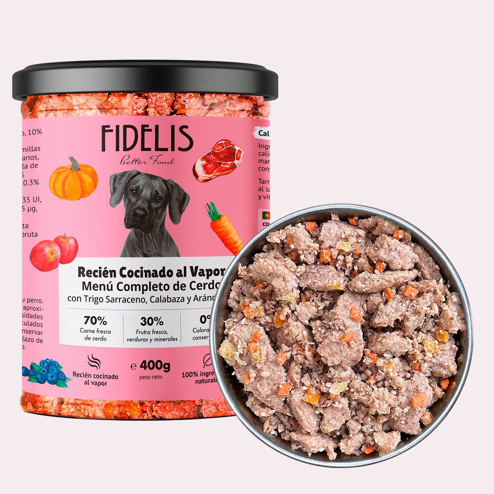 Fidelis Cerdo con Calabaza 400 g