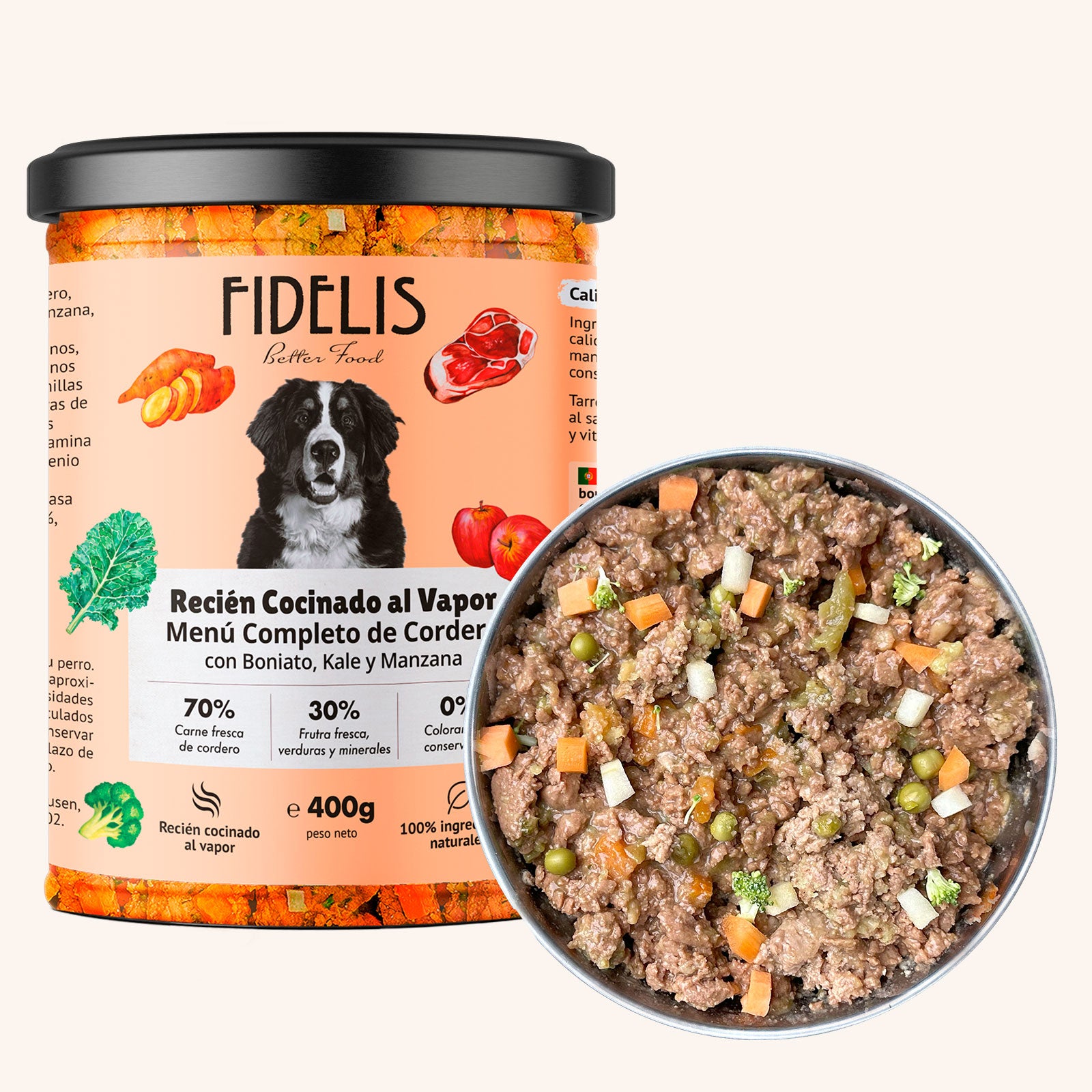 Fidelis Cordero con Boniato y Col 400 g