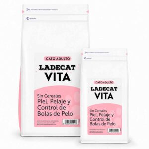 Ladecat VITA piel pelaje y bolas de pelo