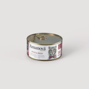 Lata Amanova en Caldo Atun con Ternera 16 – 70 g