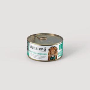 Lata Amanova en Gelatina Pollo y Gambas 06 – 70 g