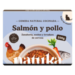 Natuka Cocinado GATO Salmon y pollo 500 g