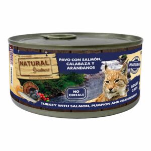 Natural Greatness Lata Gato Pavo con Salmon Calabaza y Arandanos