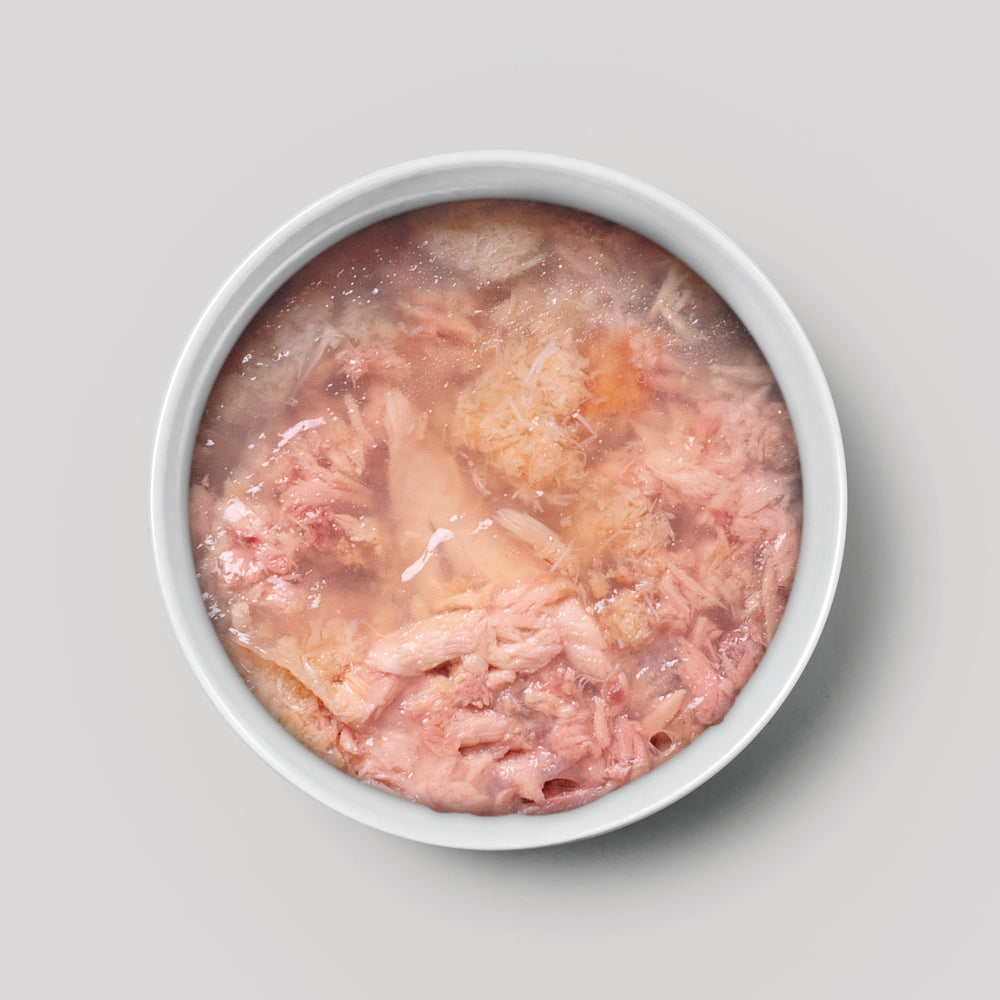 Presentacion en plato Amanova en Gelatina Atun Cangrejo 11 – 70 g