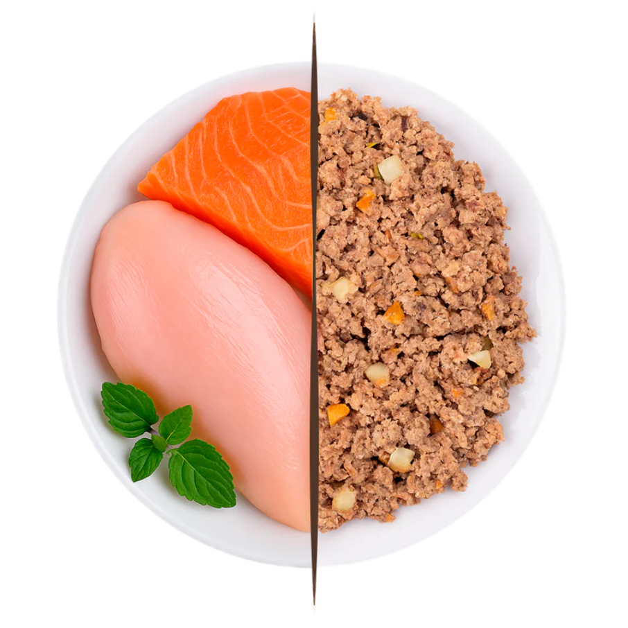 PuroMenu Pollo y Salmon Delicat cocinado gato 200 g pienso