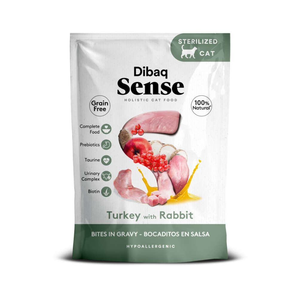 Sense Bites de Pavo y Conejo en salsa 100 g