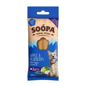 Soopa Manzana y Arandano palitos dentales