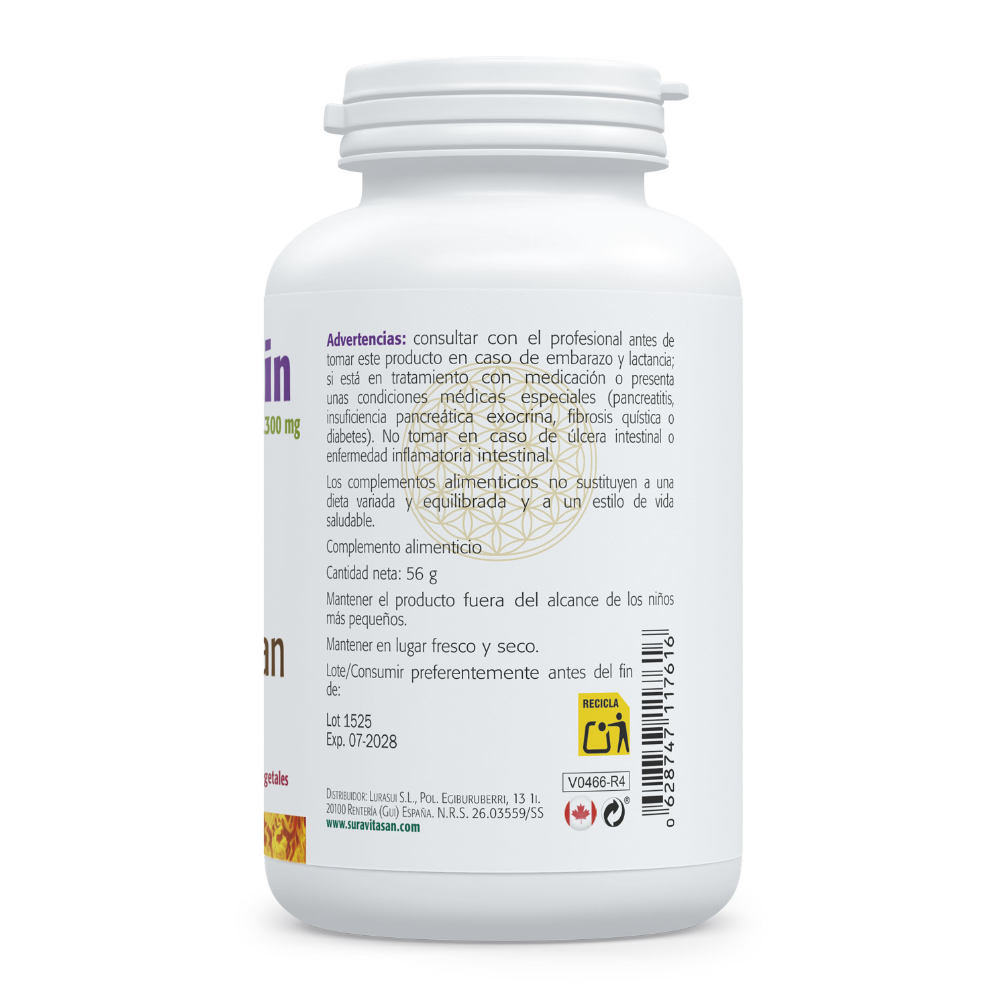 SuraVitasan Pancreatin etiqueta