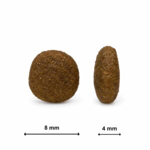 Tamano de croqueta del pienso Ladecan Mini Cordero con Menta