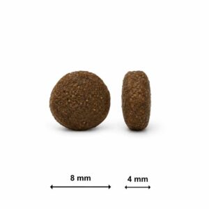 Tamano de croqueta del pienso Ladecan Mini cachorro Pavo y Pato