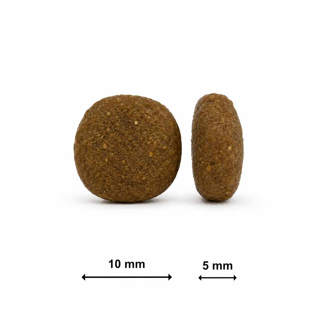 Tamano de croqueta del pienso Ladecat Gourmet Cachorro Pavo y Pollo