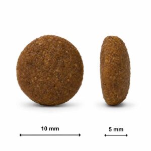 Tamano de croqueta del pienso Ladecat Gourmet Pato y Sardinas esterilizados