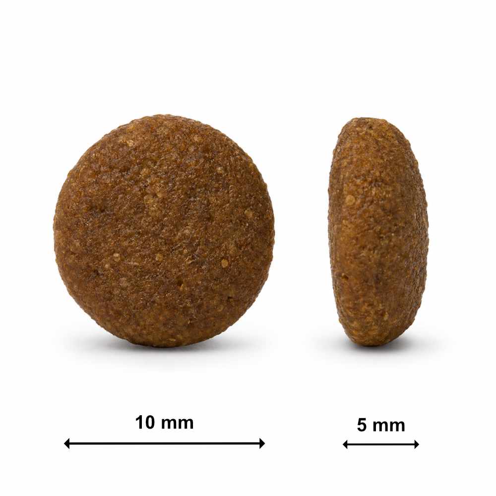 Tamano de croqueta del pienso Ladecat Gourmet Pato y Sardinas esterilizados