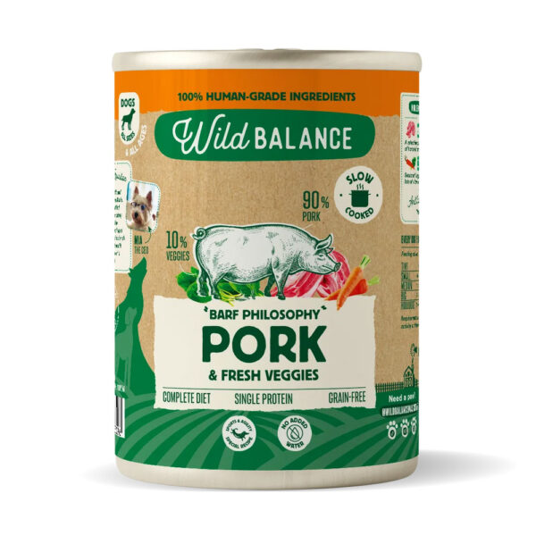 Wild Balance Cerdo con verduras lata 400 g