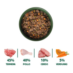 Wild Balance Gato Ragout Tradicional 80 g en plato