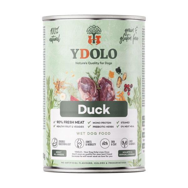 Ydolo lata comida húmeda Duck