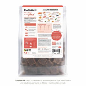 alimentacion gato AIRDRIED salmon pavo hobbitalf reverso etiqueta