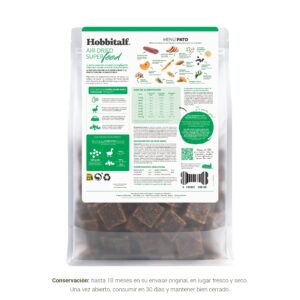 alimentacion pato AIRDRIED Adult pollo hobbitalf reverso etiqueta 1