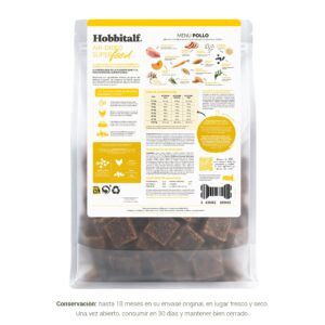alimentacion perro AIRDRIED Adult pollo hobbitalf reverso etiqueta 1
