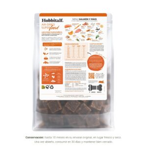 alimentacion perro AIRDRIED Adult salmon pavo hobbitalf reverso etiqueta 1