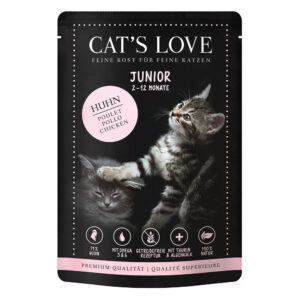 Cat's Love comida húmeda de pollo para gatitos junior