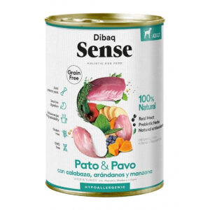 Sense Pato y Pavo lata sin cereales 380 g